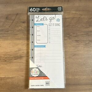 NWT The Happy Planner Travel Sheets